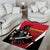 Trinidad and Tobago Cricket Knight Riders Area Rug Trinbago Wave The Red