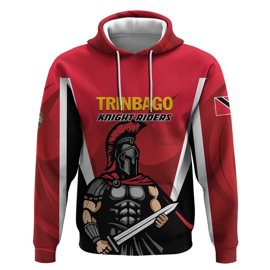 Custom Trinidad and Tobago Cricket Knight Riders Hoodie Trinbago Wave The Red - Wonder Print Shop