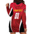 Custom Trinidad and Tobago Cricket Knight Riders Hoodie Dress Trinbago Wave The Red - Wonder Print Shop