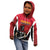 Custom Trinidad and Tobago Cricket Knight Riders Kid Hoodie Trinbago Wave The Red - Wonder Print Shop