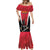 Custom Trinidad and Tobago Cricket Knight Riders Mermaid Dress Trinbago Wave The Red - Wonder Print Shop