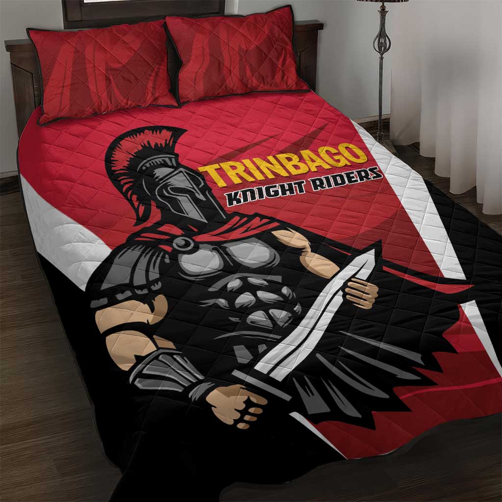 Trinidad and Tobago Cricket Knight Riders Quilt Bed Set Trinbago Wave The Red - Wonder Print Shop