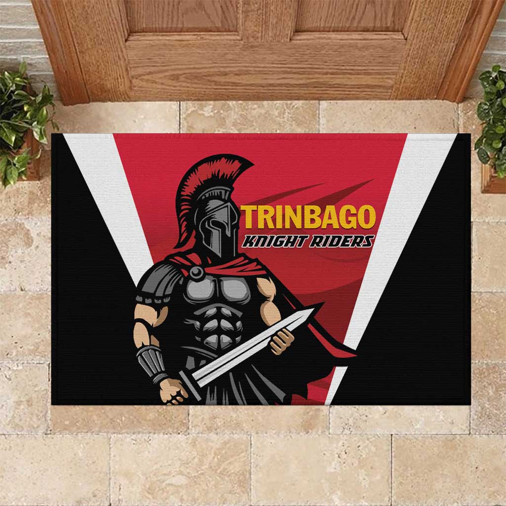 Trinidad and Tobago Cricket Knight Riders Rubber Doormat Trinbago Wave The Red - Wonder Print Shop