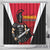 Trinidad and Tobago Cricket Knight Riders Shower Curtain Trinbago Wave The Red