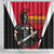 Trinidad and Tobago Cricket Knight Riders Shower Curtain Trinbago Wave The Red