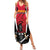 Custom Trinidad and Tobago Cricket Knight Riders Summer Maxi Dress Trinbago Wave The Red - Wonder Print Shop