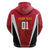 Custom Trinidad and Tobago Cricket Knight Riders Zip Hoodie Trinbago Wave The Red - Wonder Print Shop