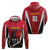 Custom Trinidad and Tobago Cricket Knight Riders Zip Hoodie Trinbago Wave The Red - Wonder Print Shop