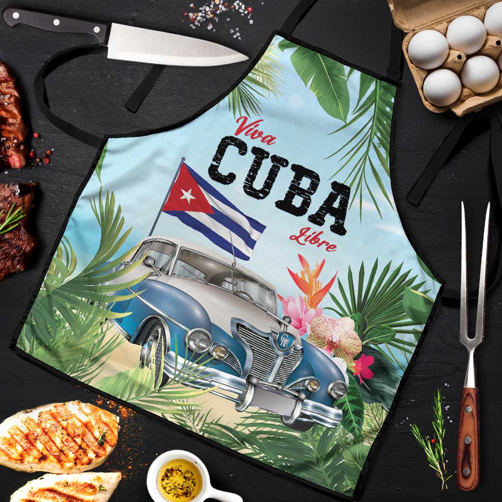 Viva Cuba Libre Apron Libre Car Tropical Style - Wonder Print Shop