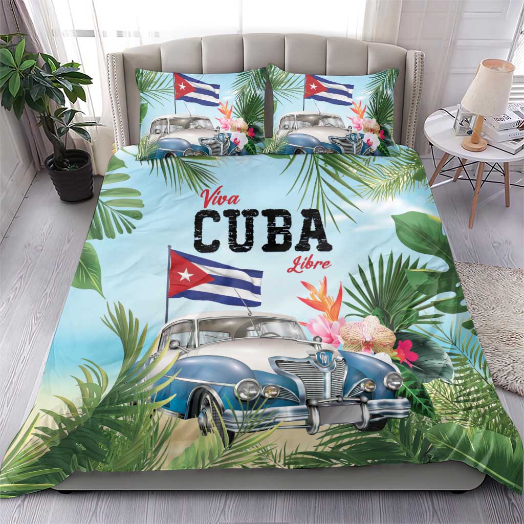Viva Cuba Libre Bedding Set Libre Car Tropical Style - Wonder Print Shop