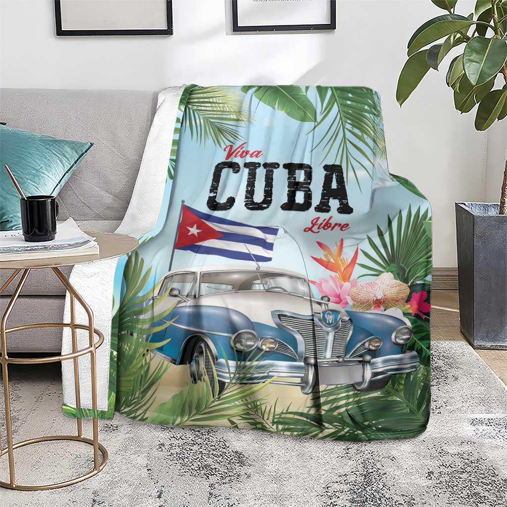 Viva Cuba Libre Blanket Libre Car Tropical Style - Wonder Print Shop