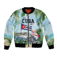 Personalized Viva Cuba Libre Bomber Jacket Libre Car Tropical Style - Wonder Print Shop