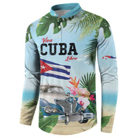 Personalized Viva Cuba Libre Button Sweatshirt Libre Car Tropical Style - Wonder Print Shop