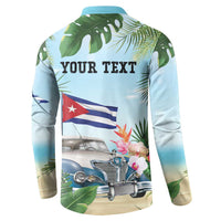 Personalized Viva Cuba Libre Button Sweatshirt Libre Car Tropical Style - Wonder Print Shop