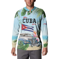 Personalized Viva Cuba Libre Button Sweatshirt Libre Car Tropical Style - Wonder Print Shop