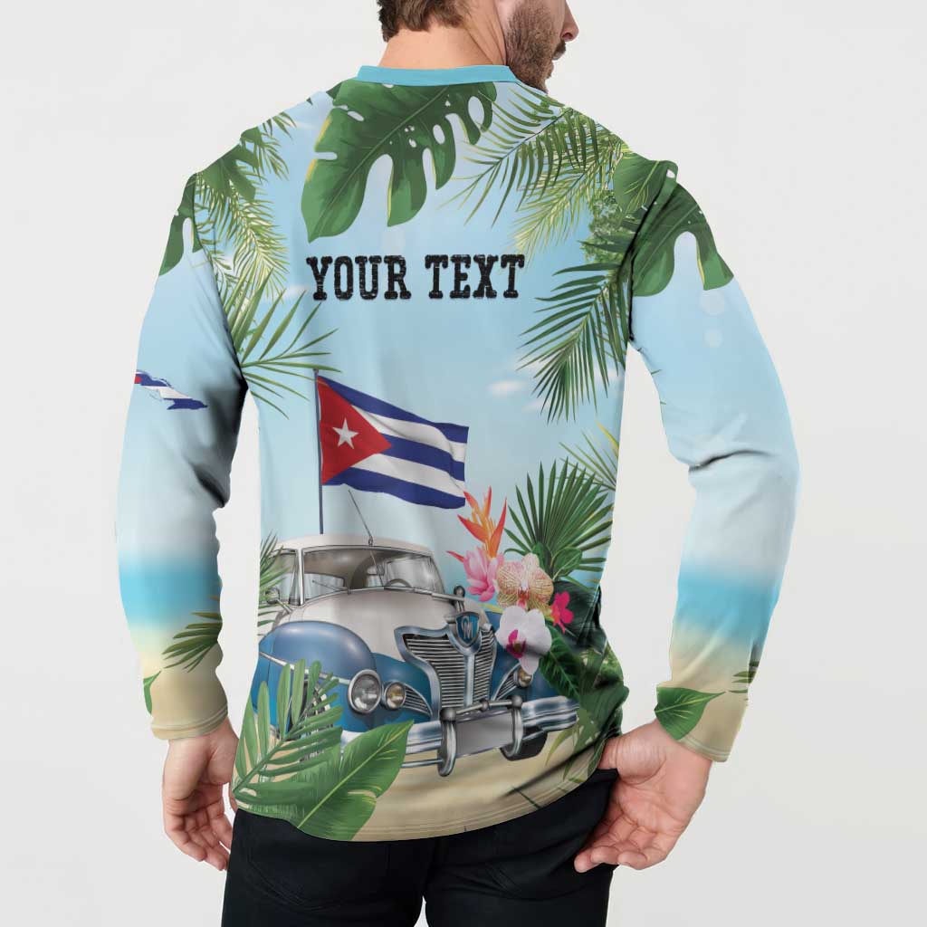 Personalized Viva Cuba Libre Button Sweatshirt Libre Car Tropical Style - Wonder Print Shop