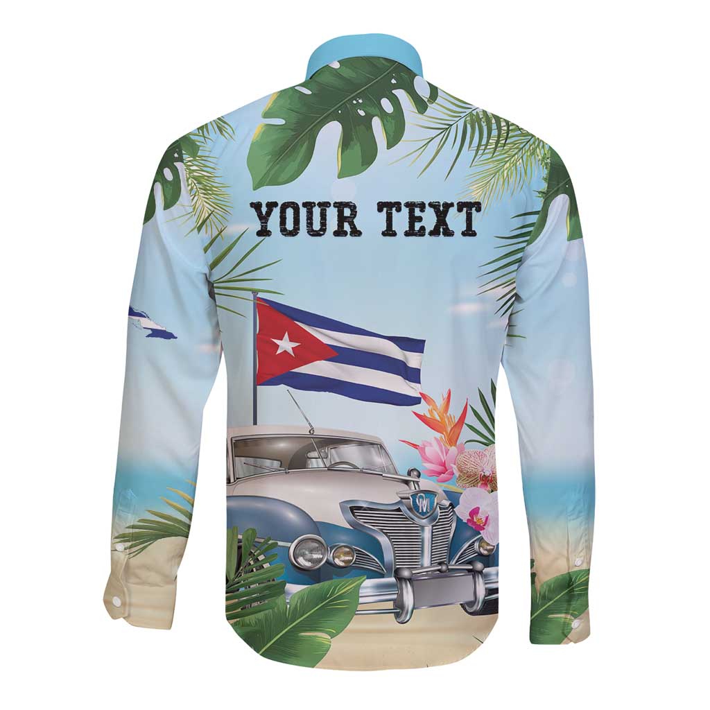 Personalized Viva Cuba Libre Long Sleeve Button Shirt Libre Car Tropical Style - Wonder Print Shop