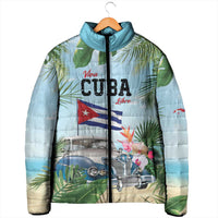 Personalized Viva Cuba Libre Padded Jacket Libre Car Tropical Style - Wonder Print Shop