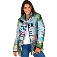 Personalized Viva Cuba Libre Padded Jacket Libre Car Tropical Style - Wonder Print Shop