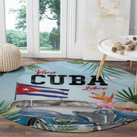 Viva Cuba Libre Round Carpet Libre Car Tropical Style - Wonder Print Shop