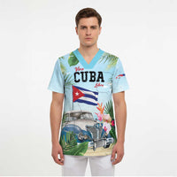 Personalized Viva Cuba Libre Scrub Top Libre Car Tropical Style - Wonder Print Shop