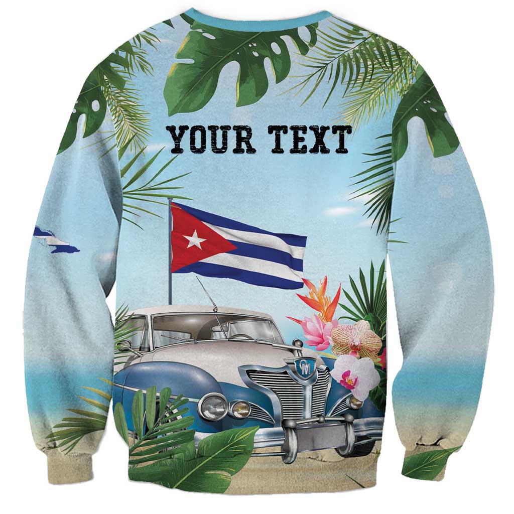 Personalized Viva Cuba Libre Sweatshirt Libre Car Tropical Style - Wonder Print Shop