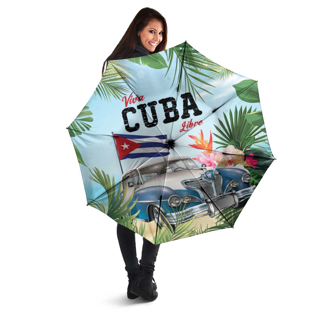 Viva Cuba Libre Umbrella Libre Car Tropical Style - Wonder Print Shop