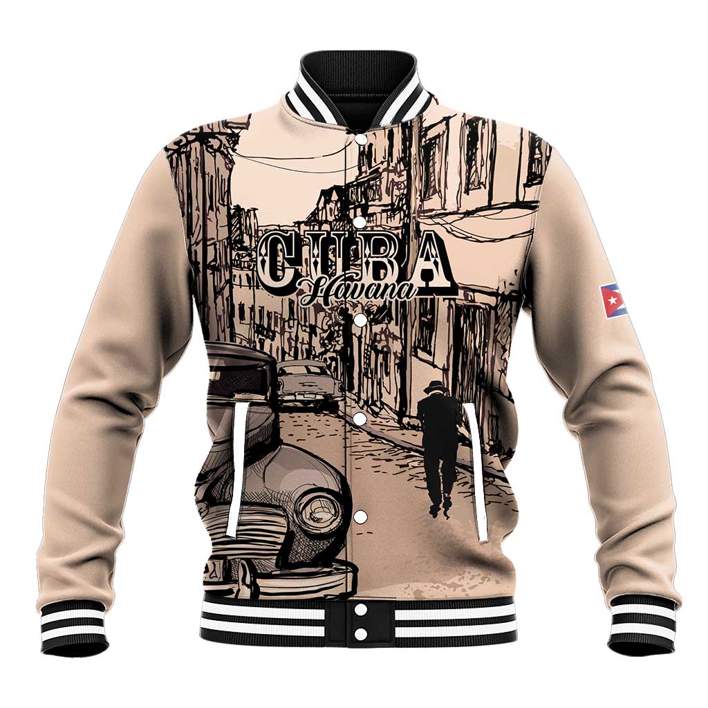 Personalized Cuba Havana Baseball Jacket Libre Car Retro Style - Wonder Print Shop