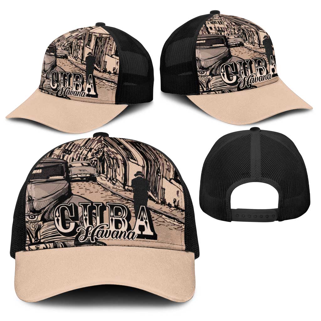Cuba Havana Baseball Net Cap Libre Car Retro Style - Wonder Print Shop