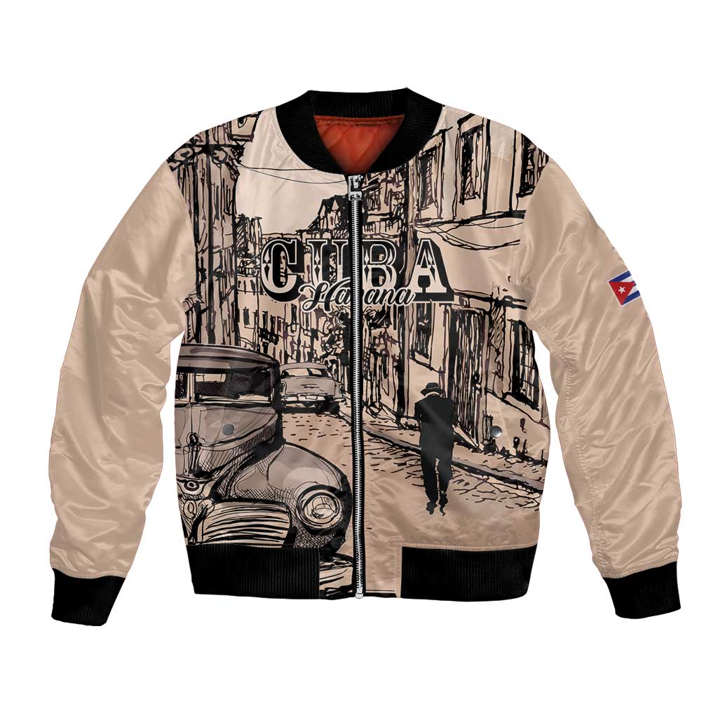 Personalized Cuba Havana Bomber Jacket Libre Car Retro Style - Wonder Print Shop