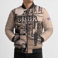 Personalized Cuba Havana Bomber Puffer Jacket Libre Car Retro Style - Wonder Print Shop