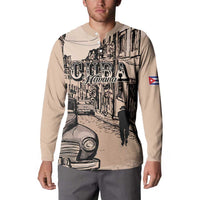 Personalized Cuba Havana Button Sweatshirt Libre Car Retro Style - Wonder Print Shop