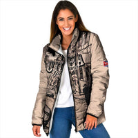 Personalized Cuba Havana Padded Jacket Libre Car Retro Style - Wonder Print Shop