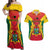 Ghana Football Couples Matching Off Shoulder Maxi Dress and Hawaiian Shirt I Love Black Stars - Wonder Print Shop