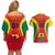 Ghana Football Couples Matching Off Shoulder Short Dress and Hawaiian Shirt I Love Black Stars - Wonder Print Shop