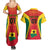 Ghana Football Couples Matching Summer Maxi Dress and Hawaiian Shirt I Love Black Stars - Wonder Print Shop