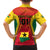 Ghana Football Family Matching Off Shoulder Long Sleeve Dress and Hawaiian Shirt I Love Black Stars - Wonder Print Shop