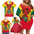 Ghana Football Family Matching Off Shoulder Short Dress and Hawaiian Shirt I Love Black Stars - Wonder Print Shop