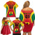 Ghana Football Family Matching Off Shoulder Short Dress and Hawaiian Shirt I Love Black Stars - Wonder Print Shop