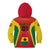 Ghana Football Kid Hoodie I Love Black Stars - Wonder Print Shop