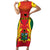 Ghana Football Short Sleeve Bodycon Dress I Love Black Stars - Wonder Print Shop