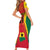 Ghana Football Short Sleeve Bodycon Dress I Love Black Stars - Wonder Print Shop