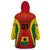 Ghana Football Wearable Blanket Hoodie I Love Black Stars - Wonder Print Shop