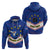 Cape Verde Football Hoodie Come On Tubaroes Azuis - Wonder Print Shop