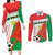 Burkina Faso Football Couples Matching Long Sleeve Bodycon Dress and Long Sleeve Button Shirt Go Les Etalons - Wonder Print Shop