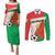 Burkina Faso Football Couples Matching Puletasi and Long Sleeve Button Shirt Go Les Etalons - Wonder Print Shop