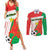 Burkina Faso Football Couples Matching Summer Maxi Dress and Long Sleeve Button Shirt Go Les Etalons - Wonder Print Shop