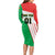 Burkina Faso Football Long Sleeve Bodycon Dress Go Les Etalons - Wonder Print Shop