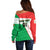 Burkina Faso Football Off Shoulder Sweater Go Les Etalons - Wonder Print Shop