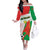 Burkina Faso Football Off The Shoulder Long Sleeve Dress Go Les Etalons - Wonder Print Shop